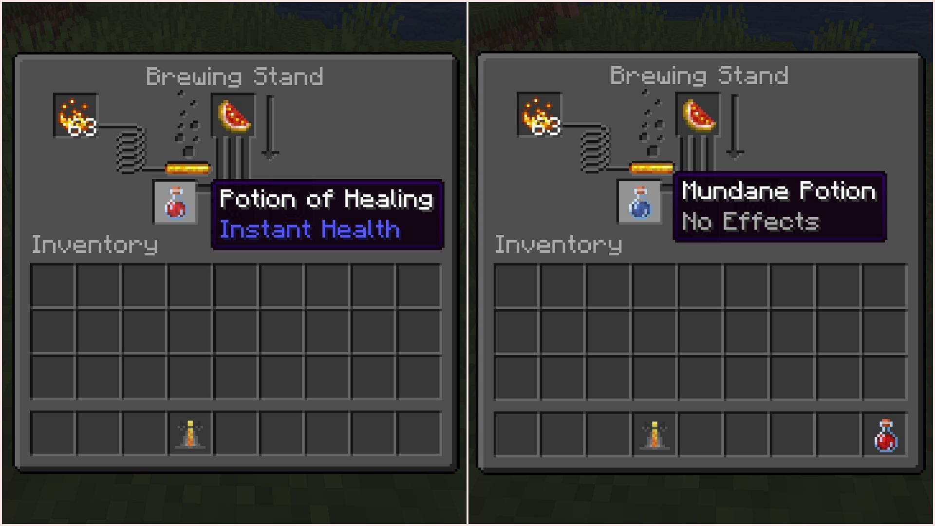 Glistening melon slices can be used to brew instant healing potion and mundane potion (Image via Sportskeeda Gaming || Mojang Studios)